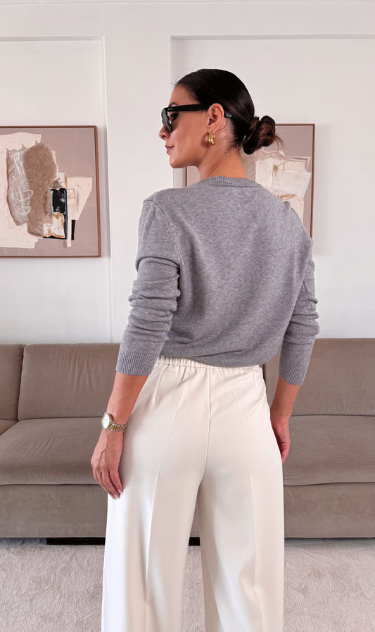 Camisola Malha Cinza