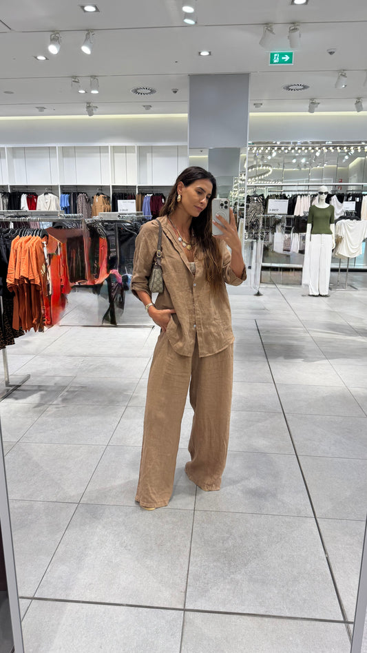 Aura 100% linen set