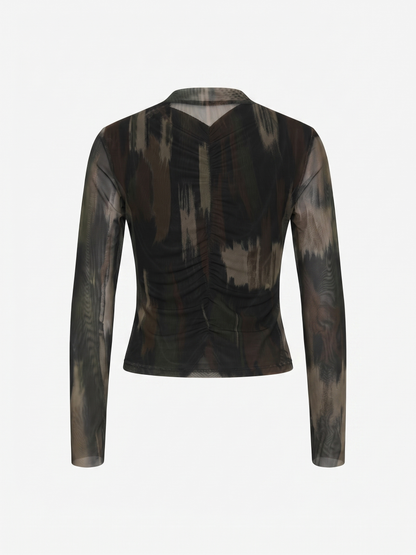 Sheer Back Gradient Camisole