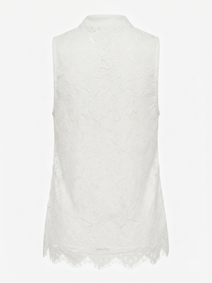 Top Halter Renda Branco