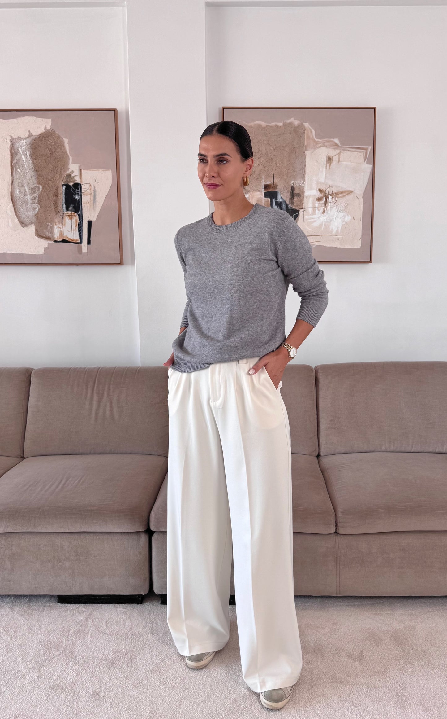 Camisola Malha Cinza