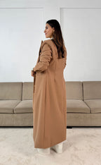 Sobretudo Cintado Camel