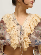 Ensemble de fleurs beiges