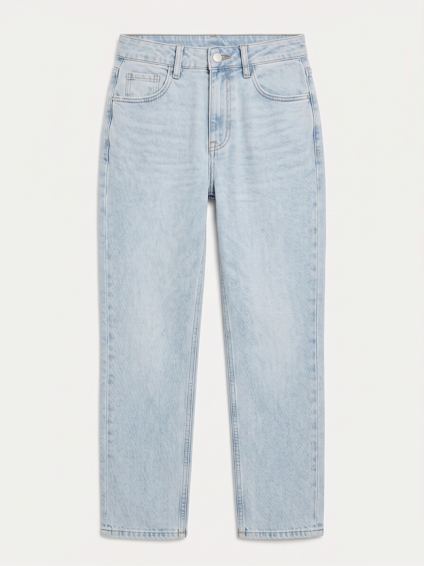 Jean coupe mom en denim clair