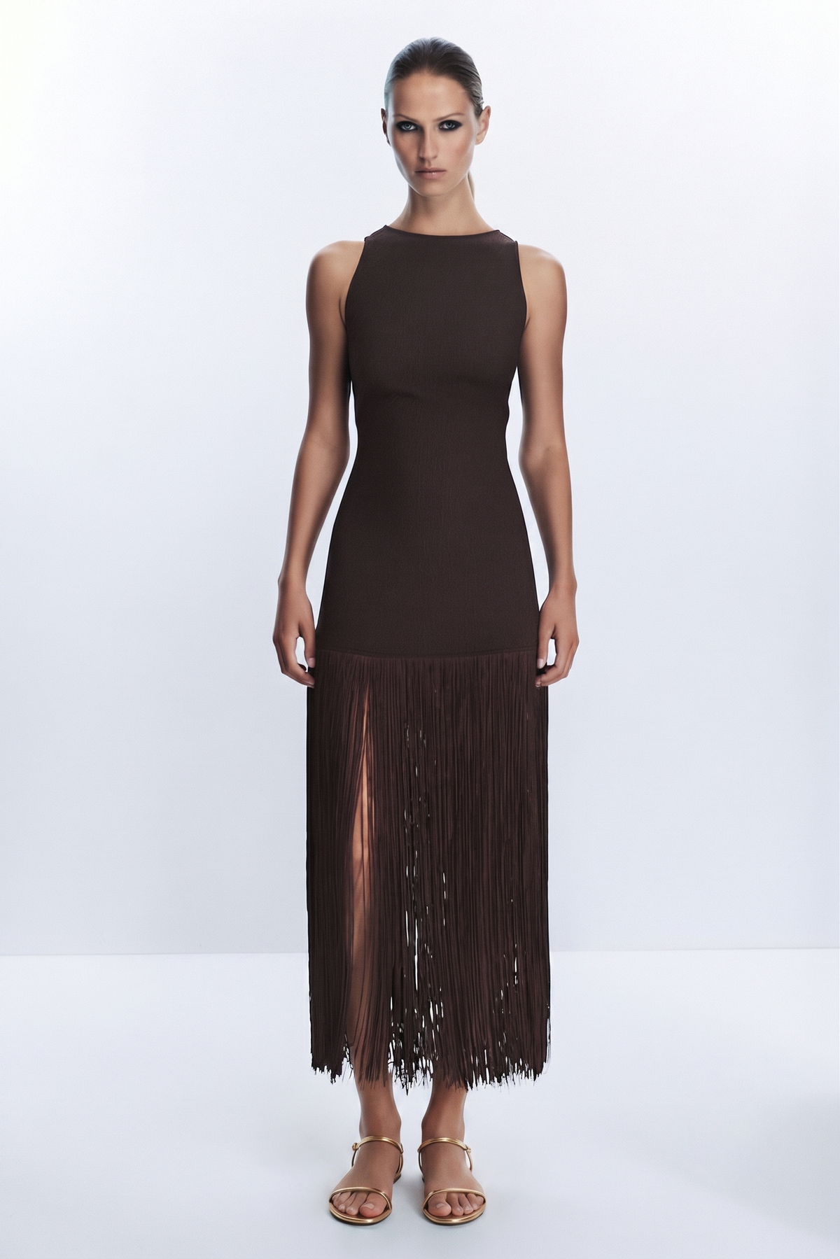Vestido Franjas