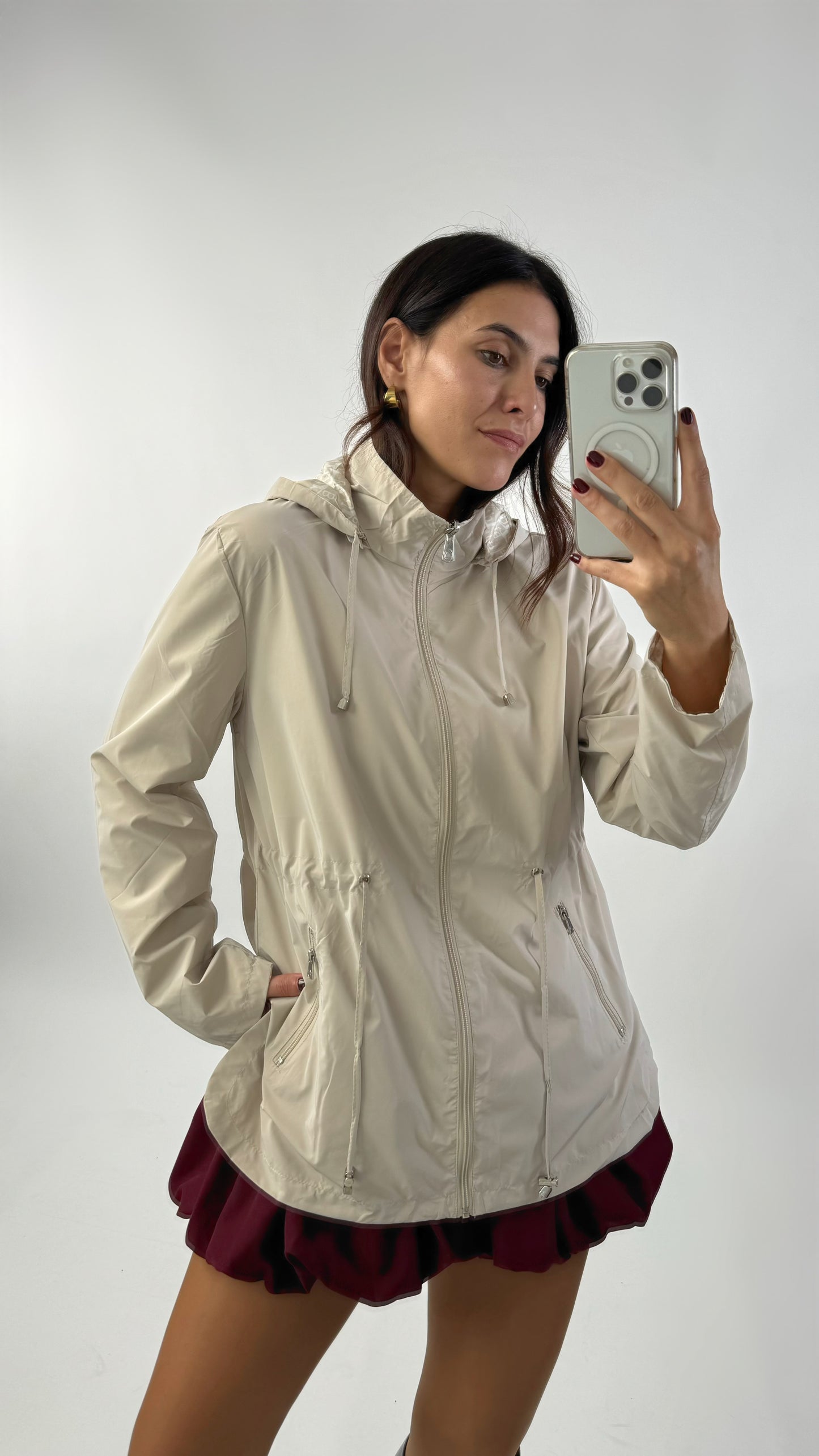 Parka impermeable reversible