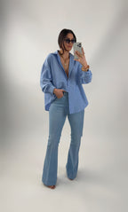 Camisa Listas Oversize