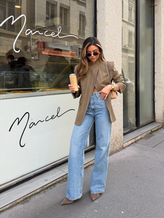 Blazer Assimétrico Xadrez