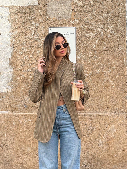 Blazer Assimétrico Xadrez