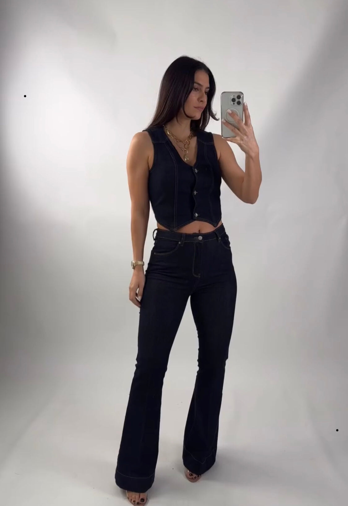 Gilet in denim