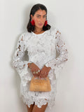 Vestido Crochê Branco