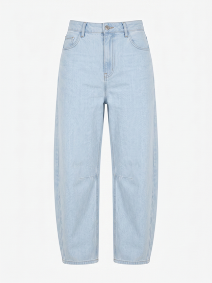 Pantalon en jean ballon bleu clair