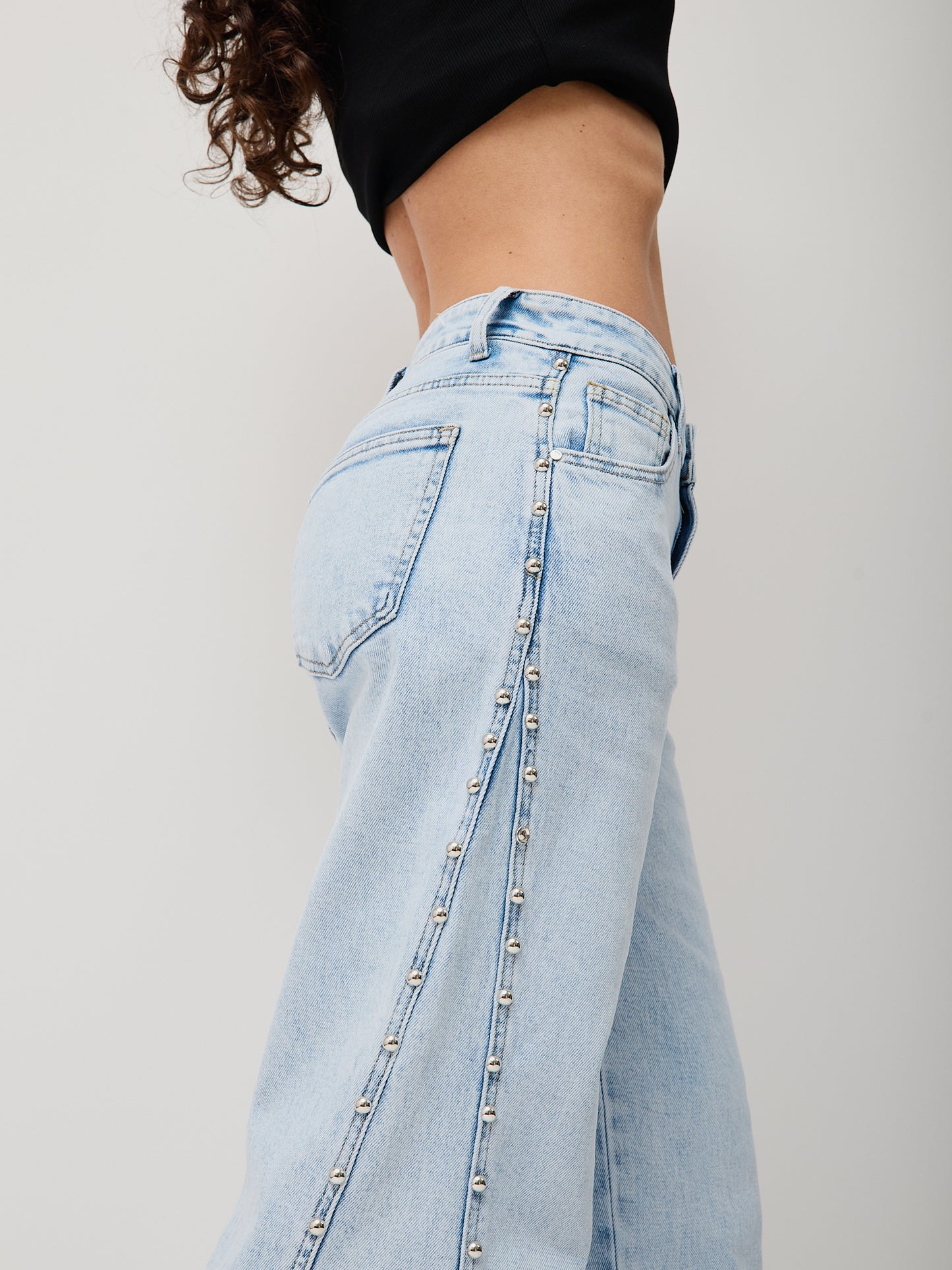 Jeans Tachas Ganga Clara