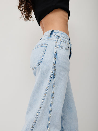 Jeans Tachas Ganga Clara