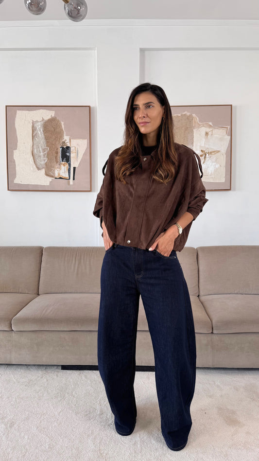 Balloon Dark Denim Pants