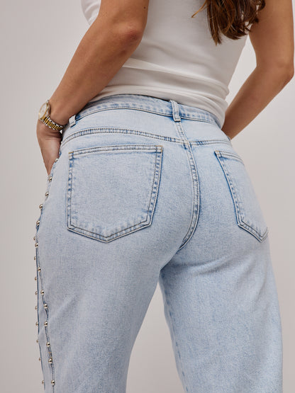 Jeans Tachas Ganga Clara