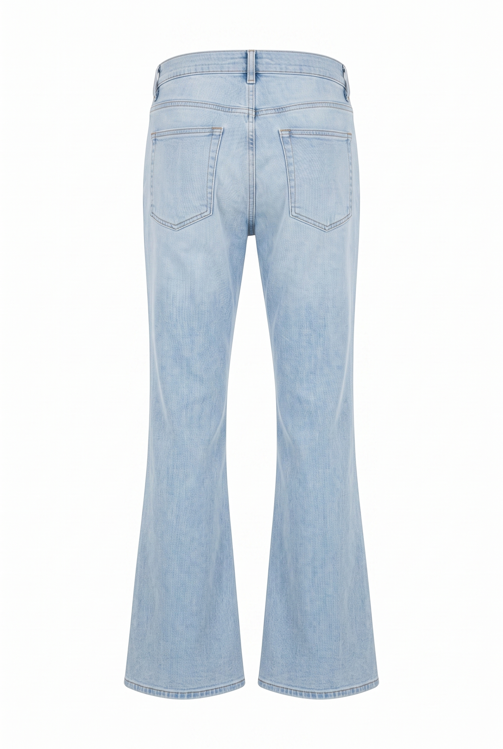 Light Denim Flare Pants