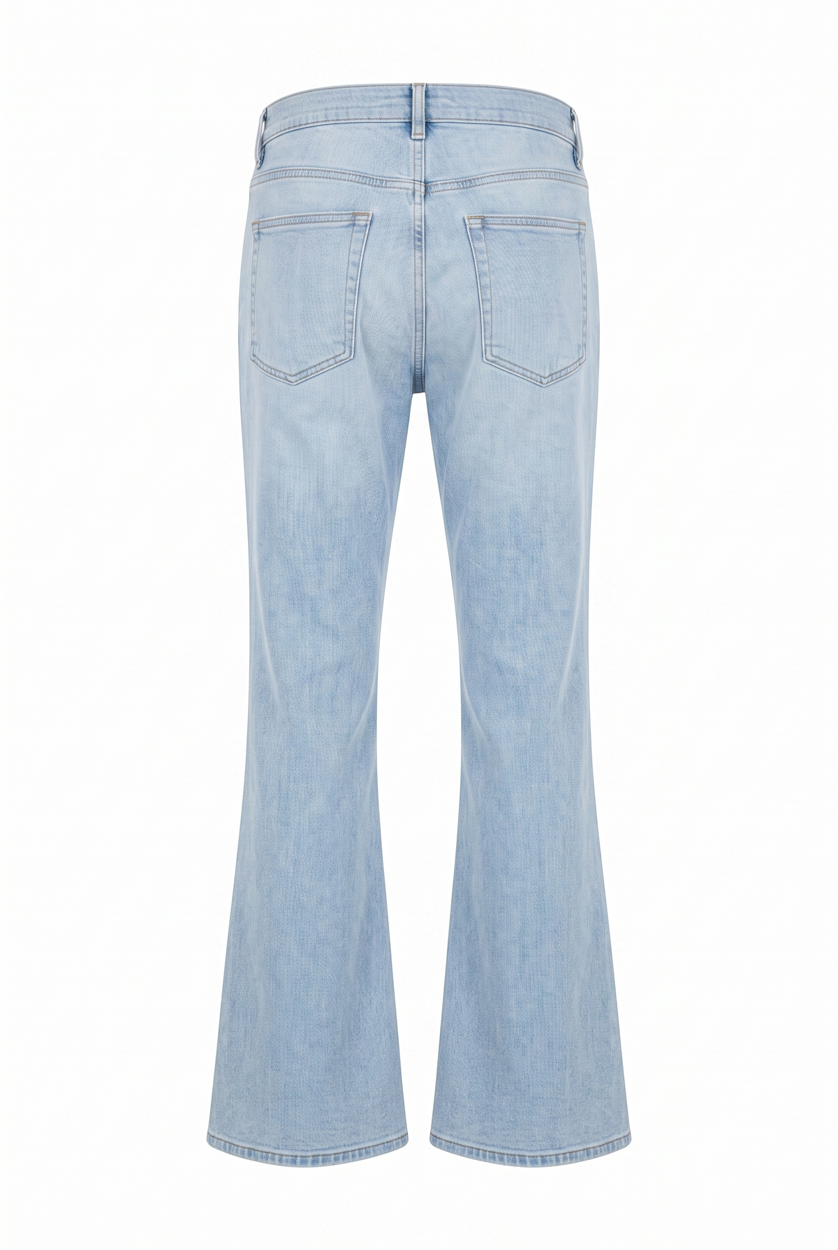 Light Denim Flare Pants