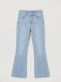 Light Denim Flare Pants