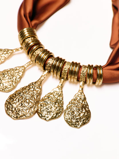 Colar Lenço Terracota