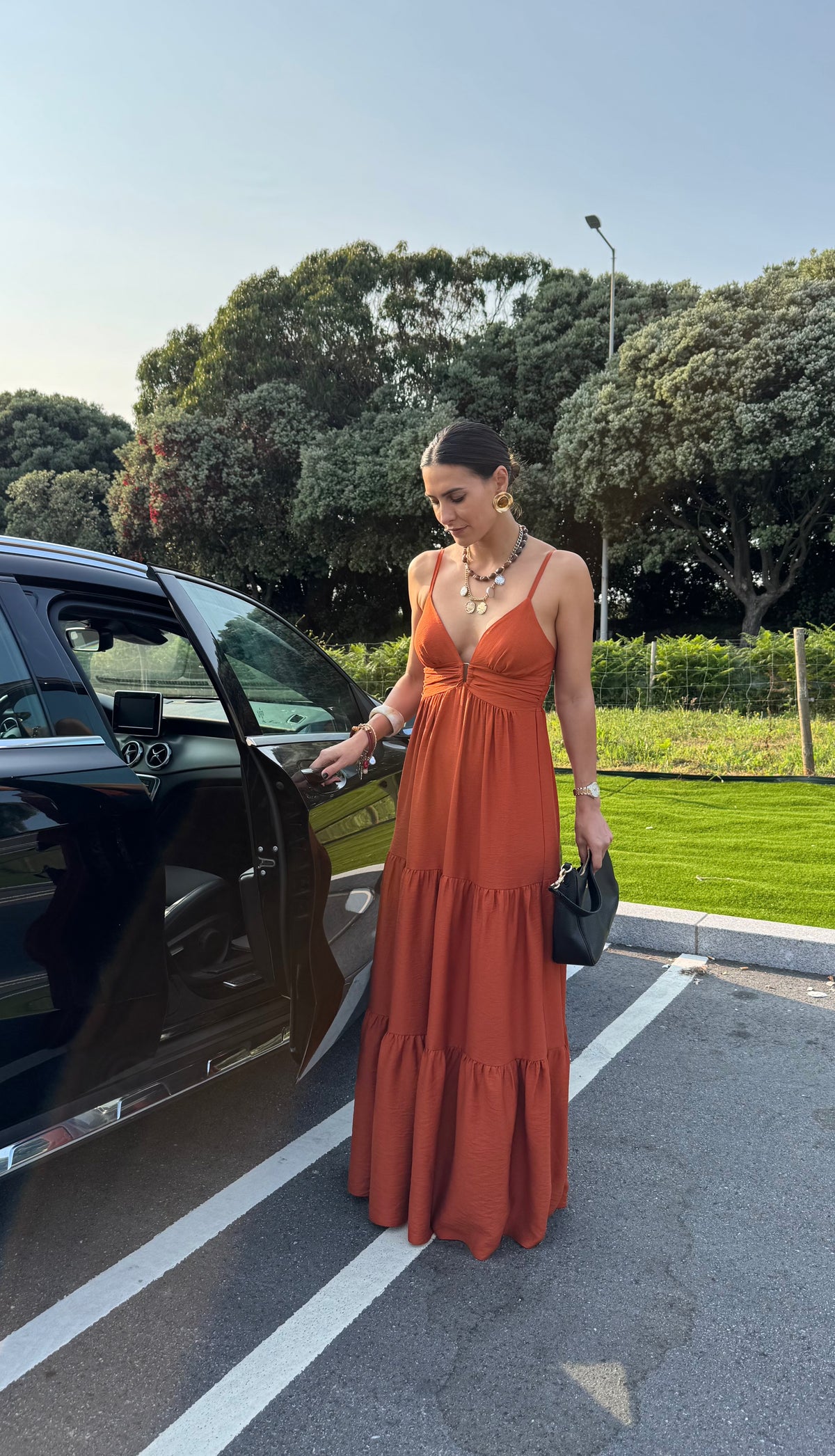 Vestido Moretti Tijolo