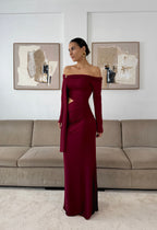Vestido Comprido Vermelho Cherry