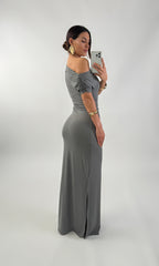 Robe longue en lycra