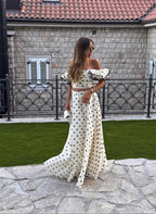 Conjunto Top e Saia Bolas