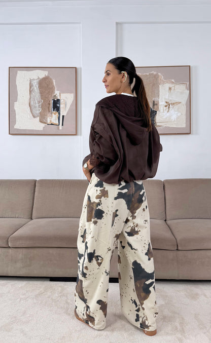 Bomber Renda Castanho