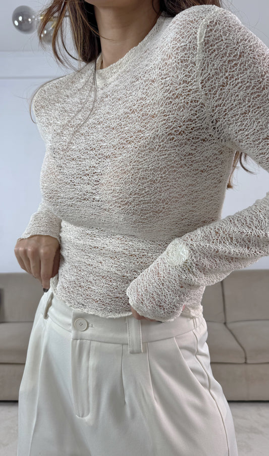 Off-white Lace Nightgown