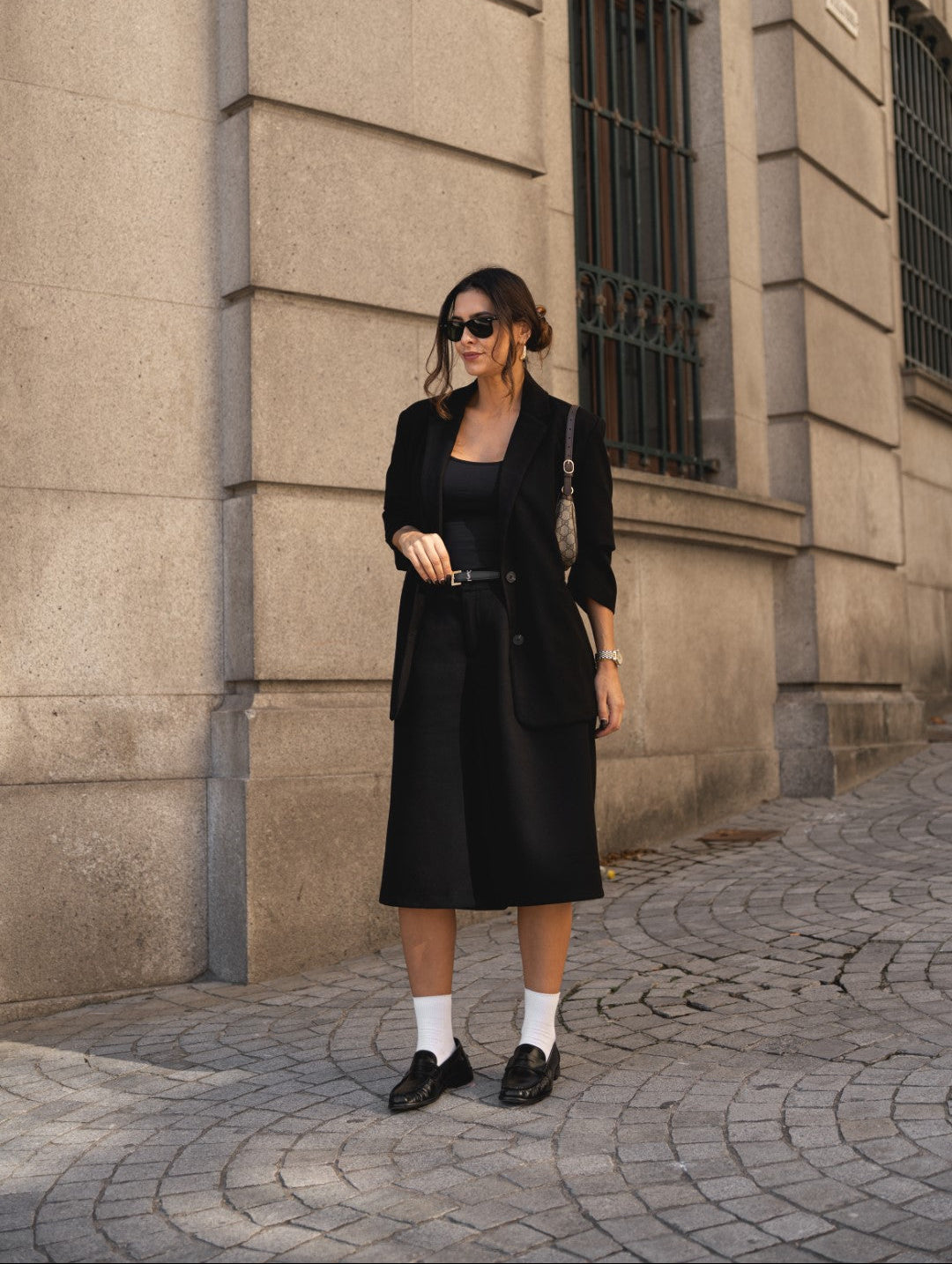 Black Oversized Farmhouse Blazer