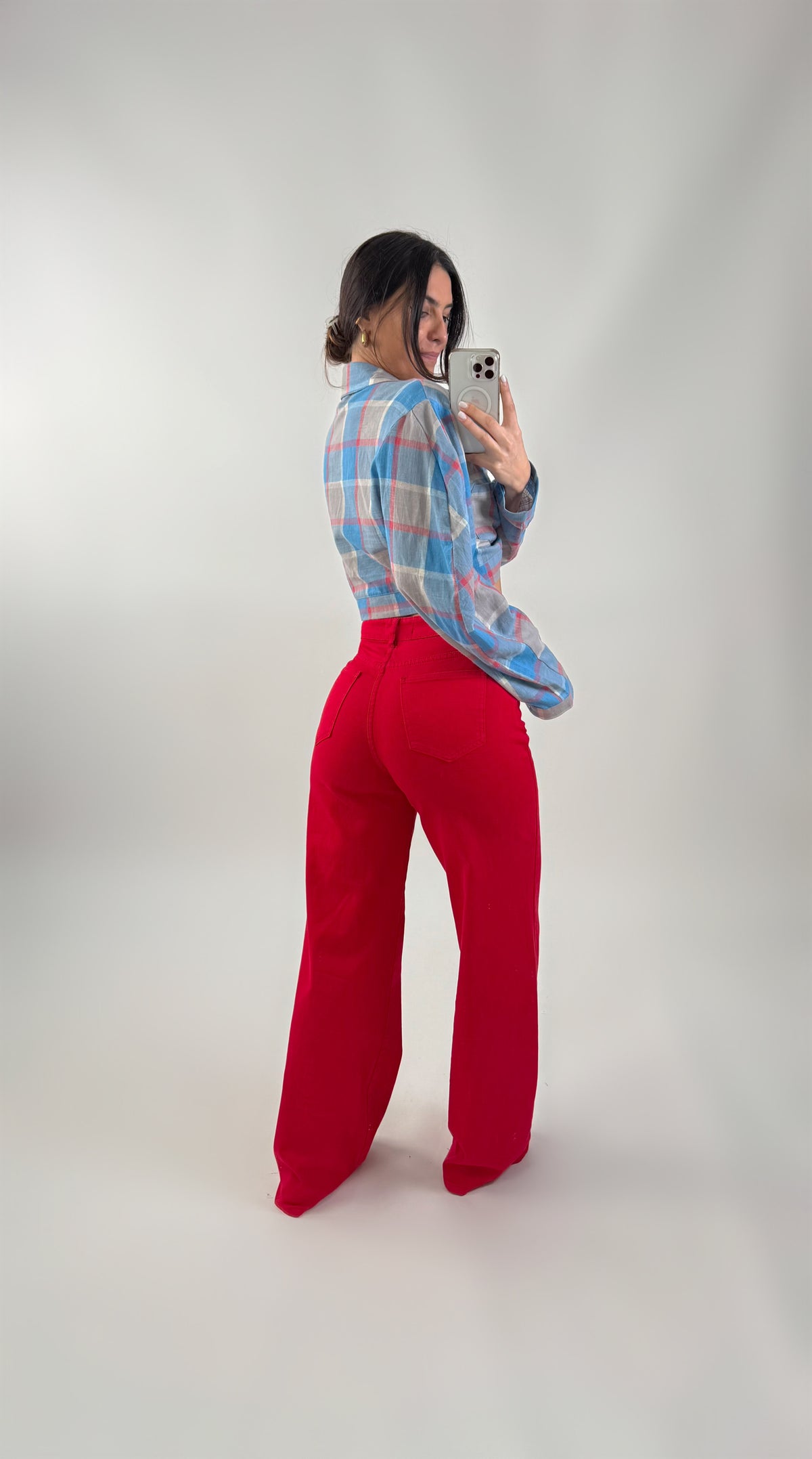 Jeans mit weitem Bein, Denimfarben
