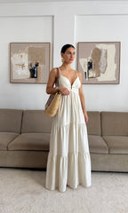 Moretti Beige Kleid