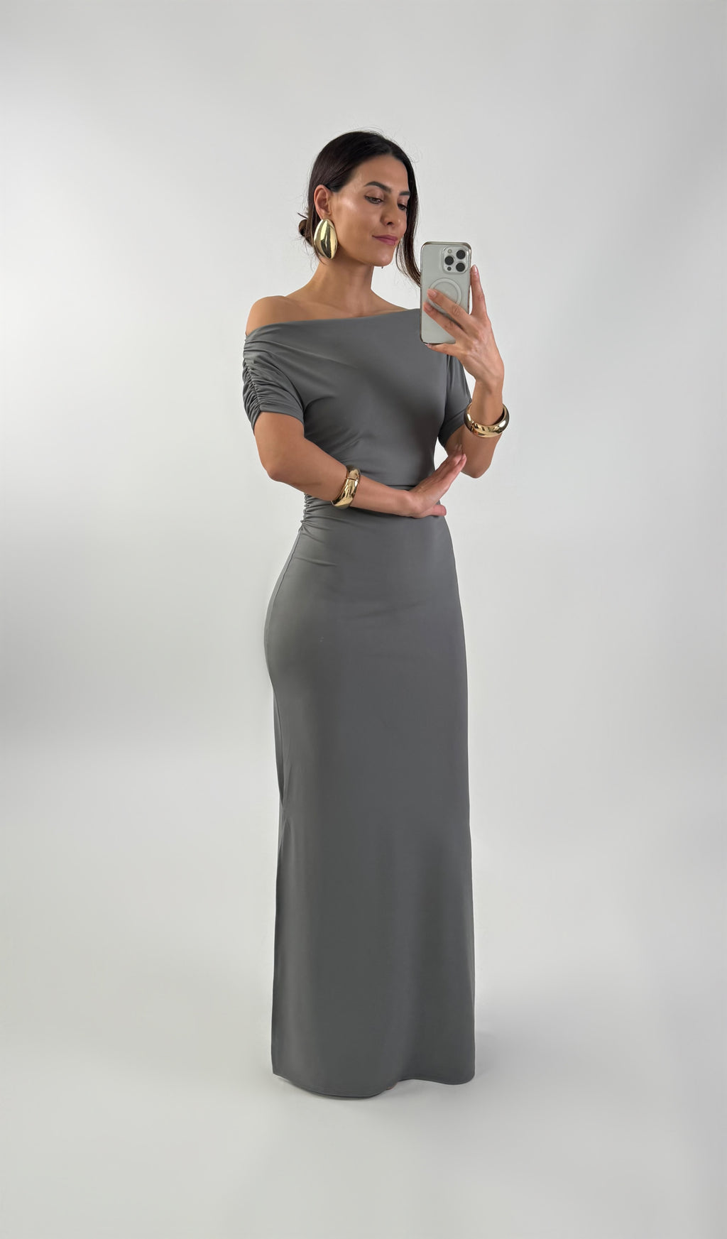 Robe longue en lycra