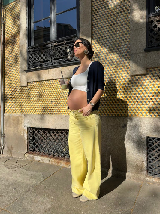 Casaco malha Azul Marinho