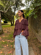 Blusa Boho Castanha