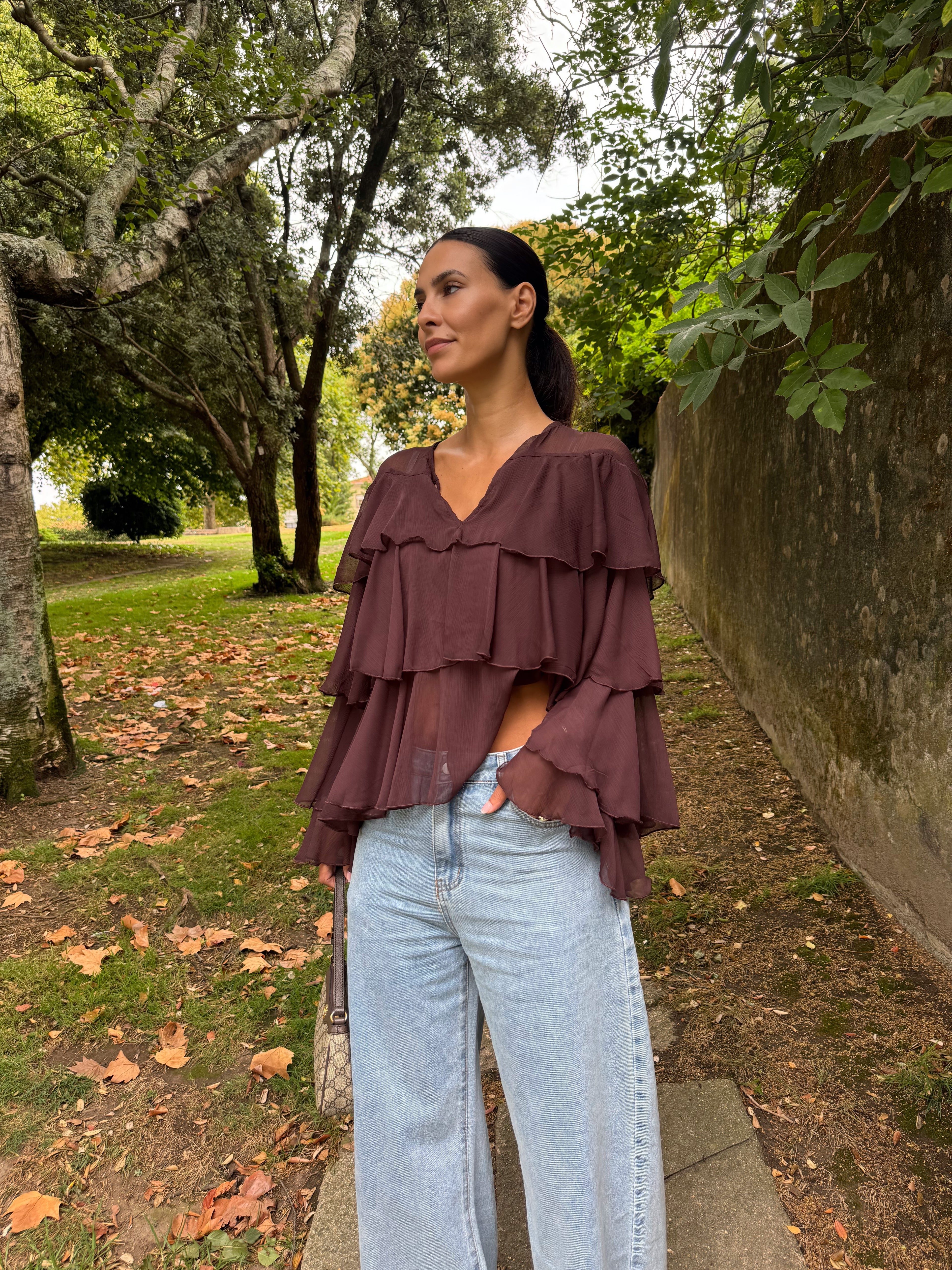 Blusa Boho Castanha