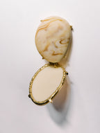 Brincos Ovais Marmorizados