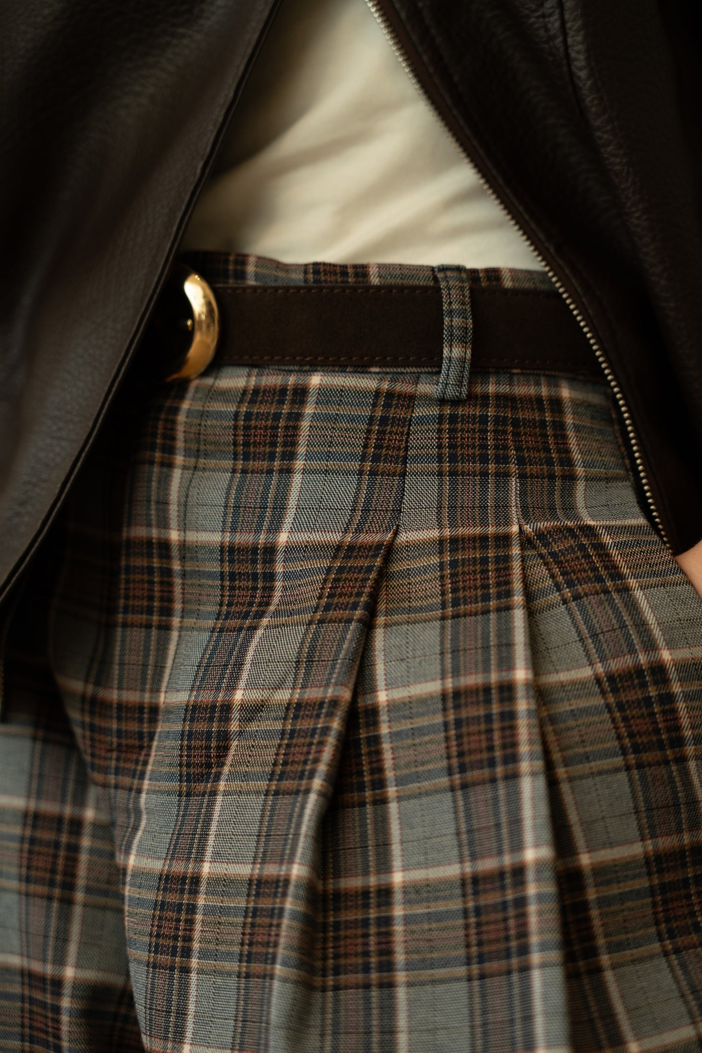 Calças Pantalona Xadrez