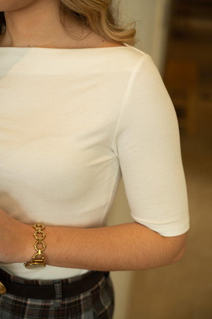 Biała koszulka z siateczki Cool