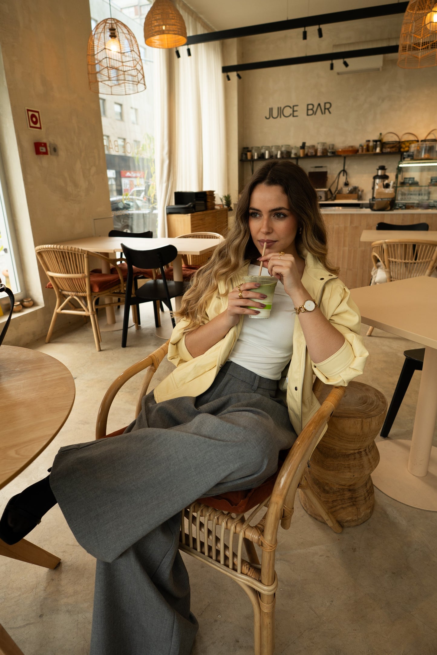 Blusão Ecopele Yellow Butter