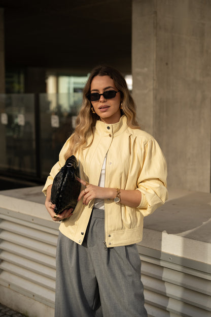 Blusão Ecopele Yellow Butter