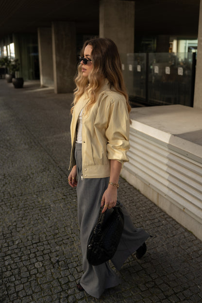 Blusão Ecopele Yellow Butter