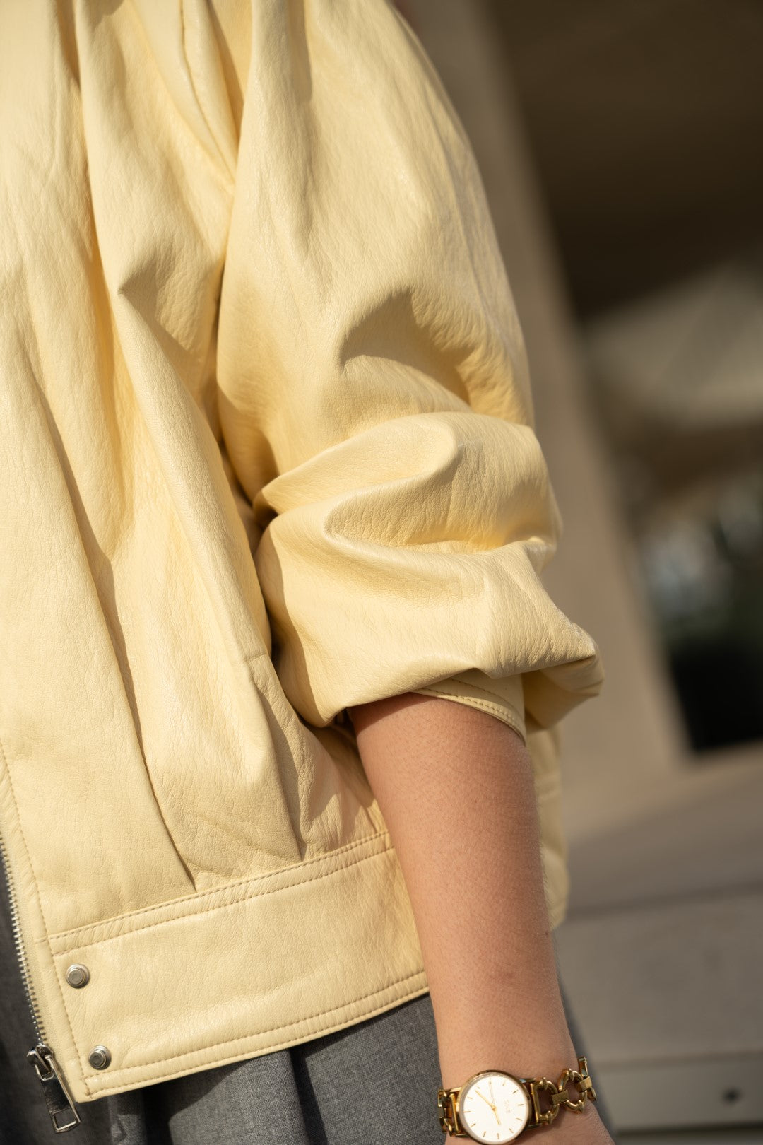 Blusão Ecopele Yellow Butter