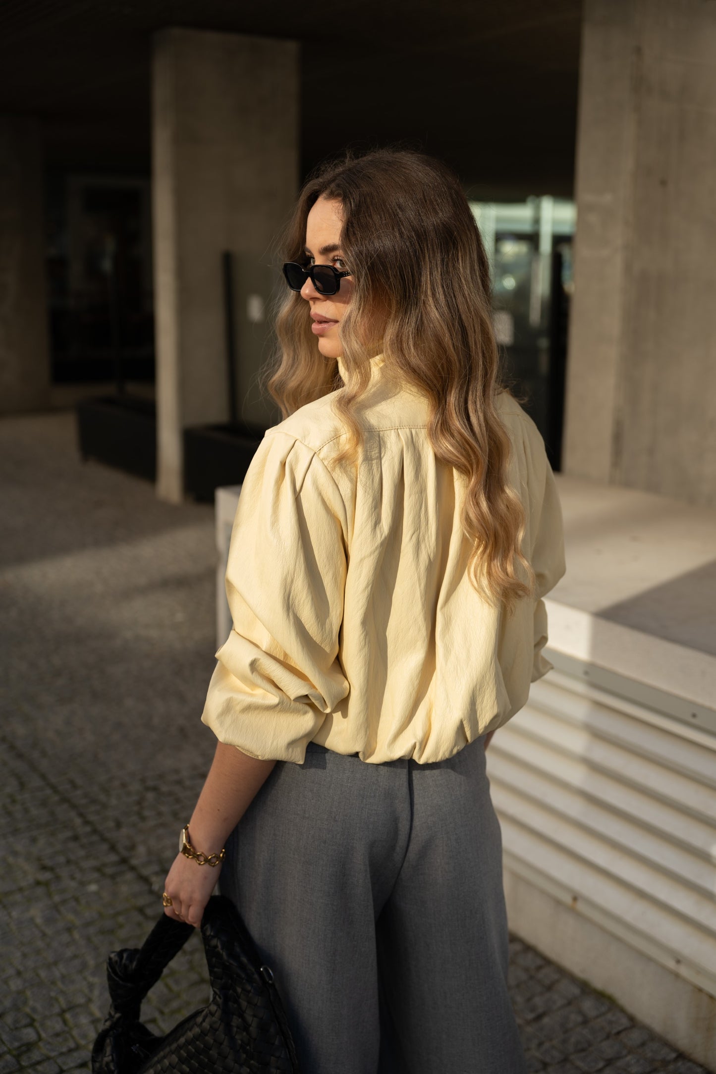 Blusão Ecopele Yellow Butter