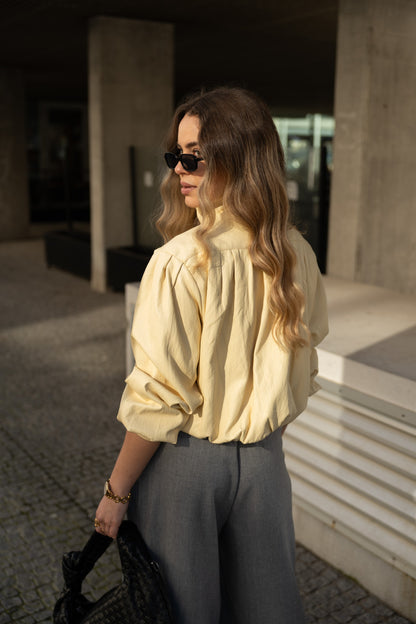 Blusão Ecopele Yellow Butter