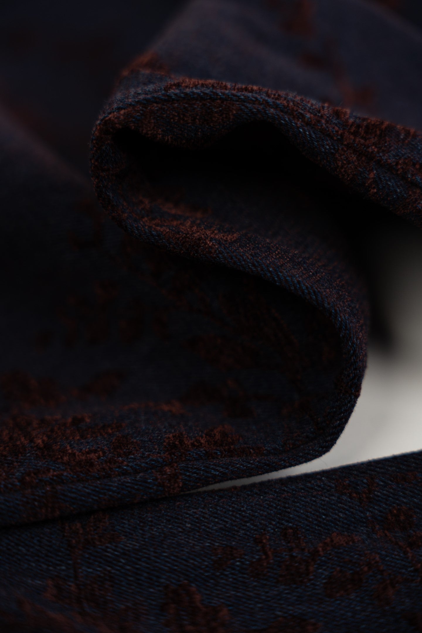 Spodnie Balonowe Aksamitne Wzór Kwiatowy Bordeaux