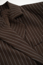 Blazer Oversize Risca Diplomática Chocolate
