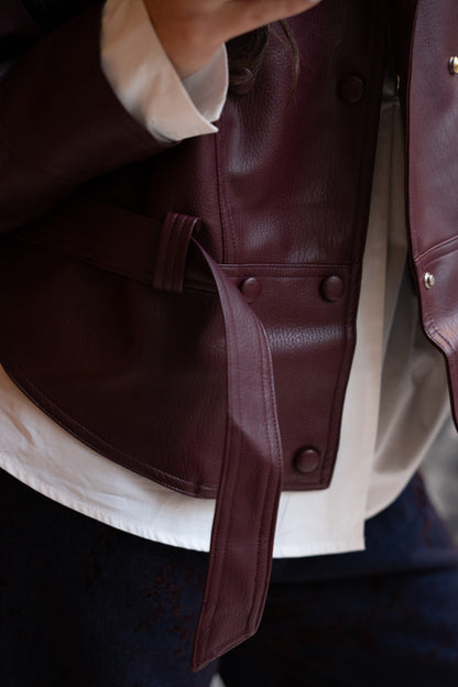 Kurtka Ecopele Bordeaux