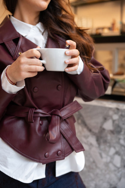 Kurtka Ecopele Bordeaux